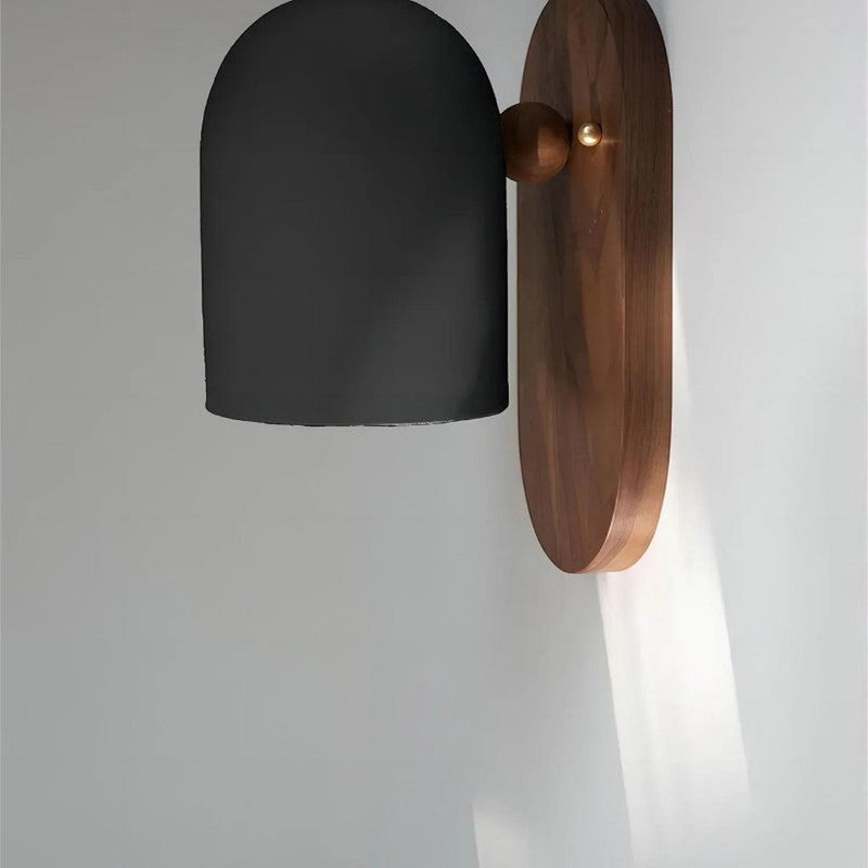 Walnut Wood LED Wall Lamp with Adjustable Colour Temperature