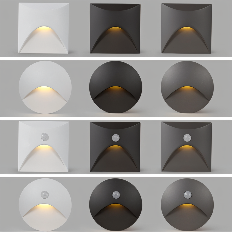 LED Wall Lamp with Motion Sensor and IP65 Protection