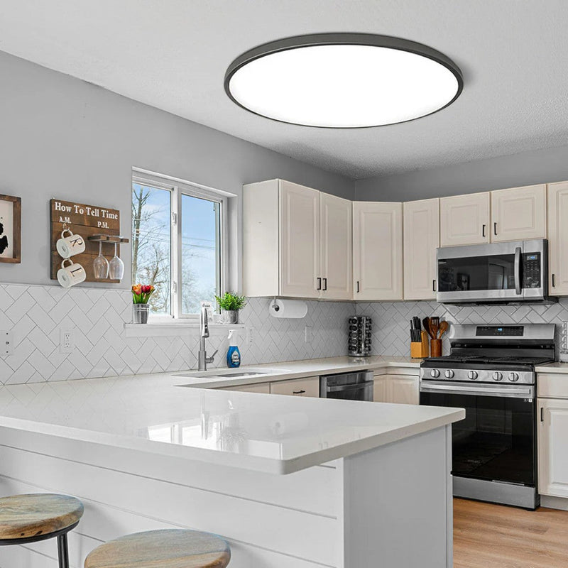 Ultra-Slim Round LED Ceiling Light with 3-Colour Option