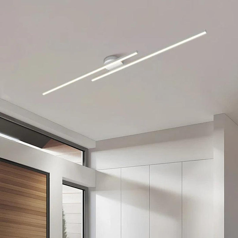Linear LED Ceiling Light with Minimalist Aluminium Design