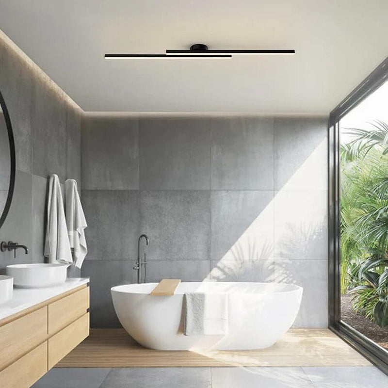 Linear LED Ceiling Light with Minimalist Aluminium Design