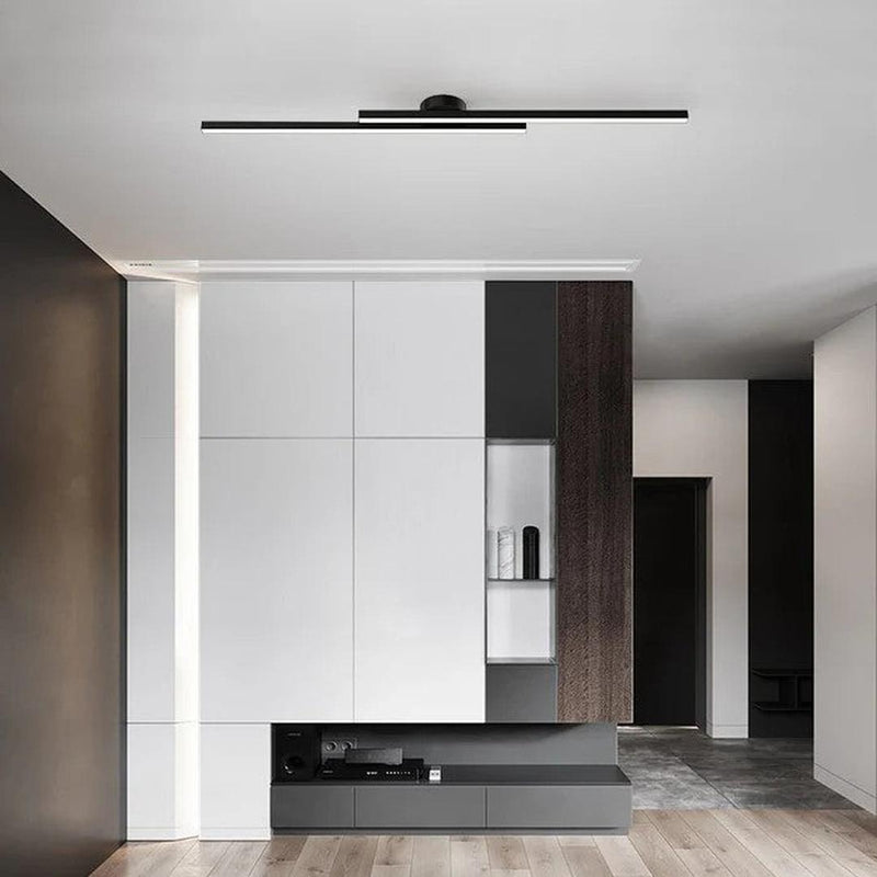 Linear LED Ceiling Light with Minimalist Aluminium Design