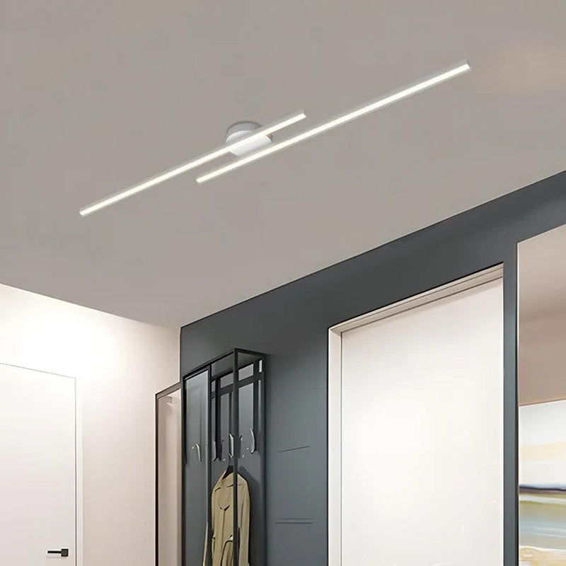 Linear LED Ceiling Light with Minimalist Aluminium Design