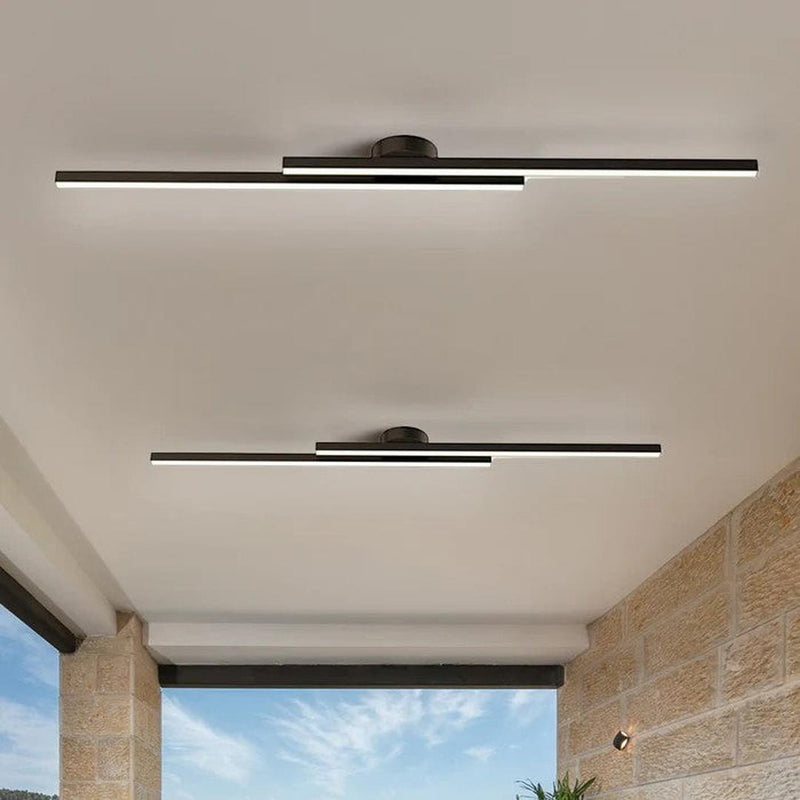 Linear LED Ceiling Light with Minimalist Aluminium Design