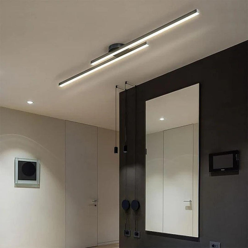 Linear LED Ceiling Light with Minimalist Aluminium Design