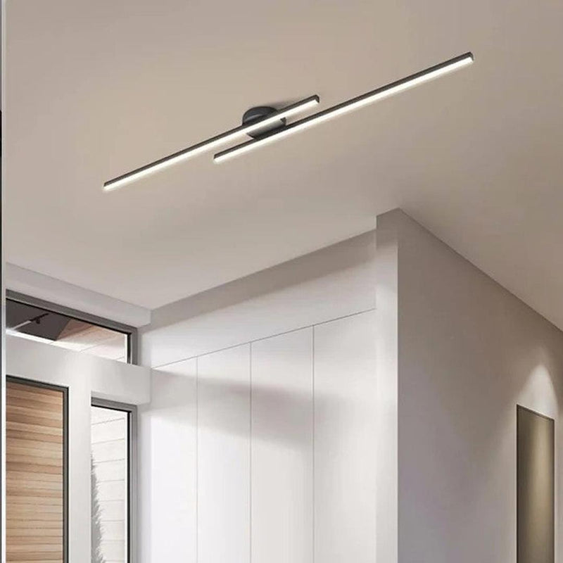 Linear LED Ceiling Light with Minimalist Aluminium Design