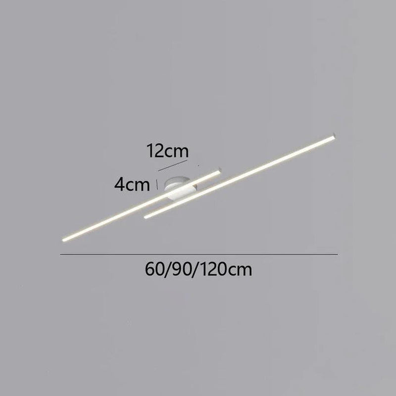 Linear LED Ceiling Light with Minimalist Aluminium Design