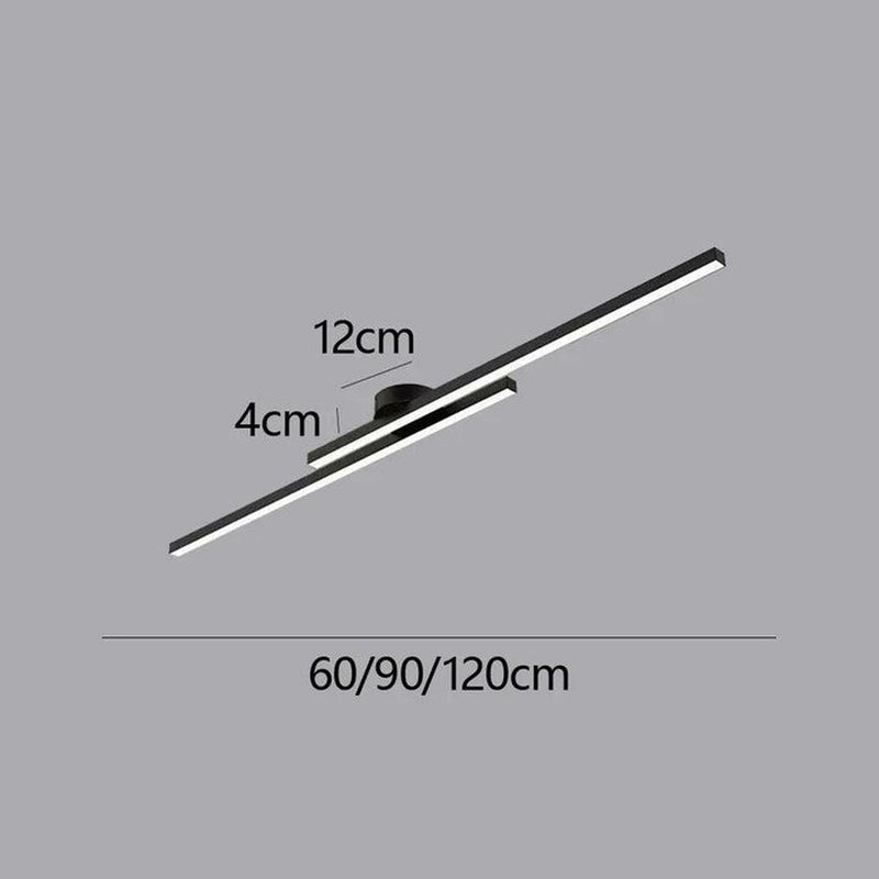 Linear LED Ceiling Light with Minimalist Aluminium Design