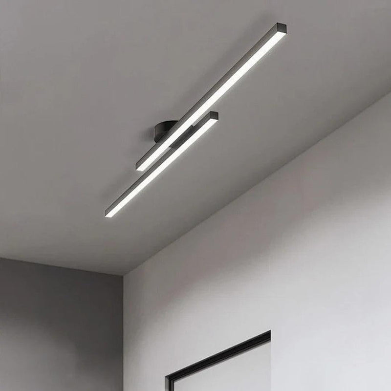 Linear LED Ceiling Light with Minimalist Aluminium Design