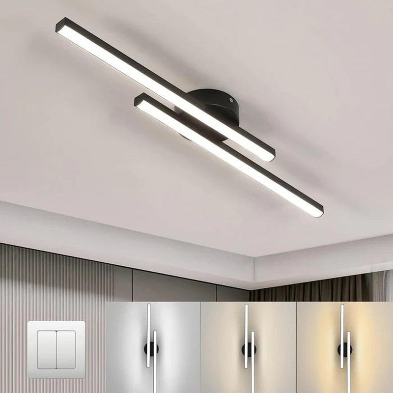 Linear LED Ceiling Light with Minimalist Aluminium Design
