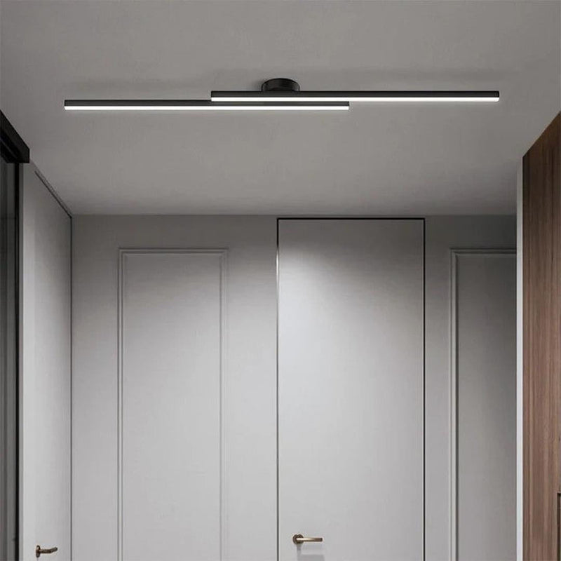 Linear LED Ceiling Light with Minimalist Aluminium Design