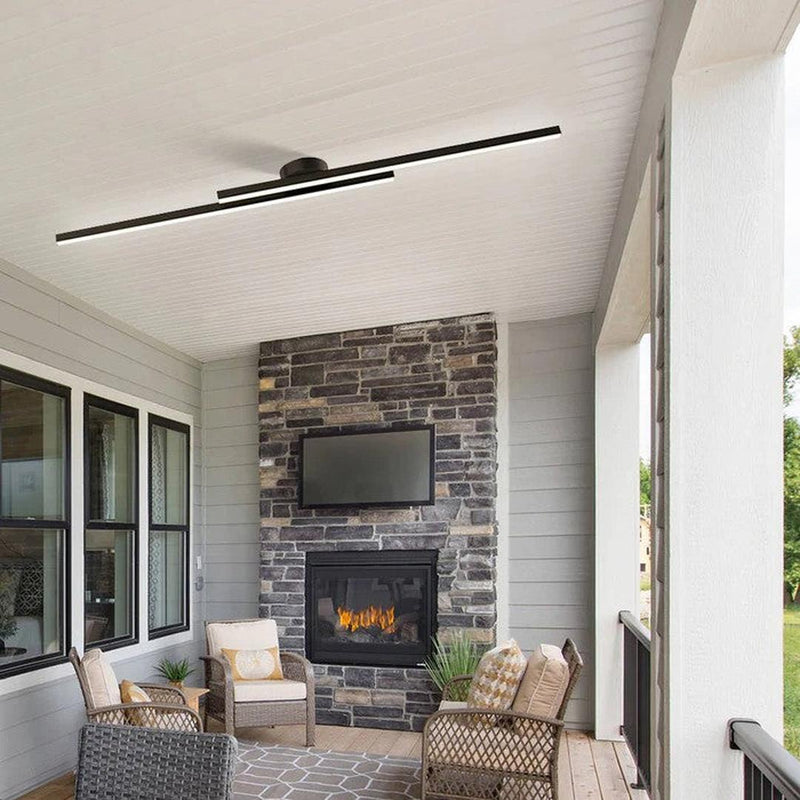 Linear LED Ceiling Light with Minimalist Aluminium Design