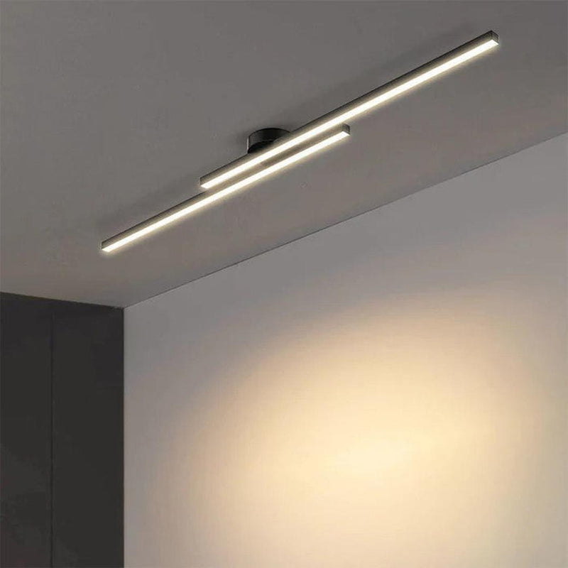 Linear LED Ceiling Light with Minimalist Aluminium Design