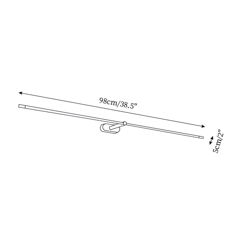 Slim Linear LED Wall Lamp with Acrylic Diffuser