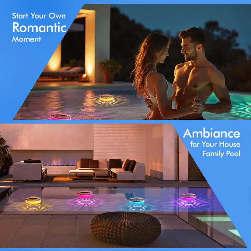 Solar RGB Floating Pool Lights with Remote Control
