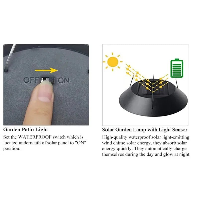 Solar Colour-Changing Butterfly Wind Chime