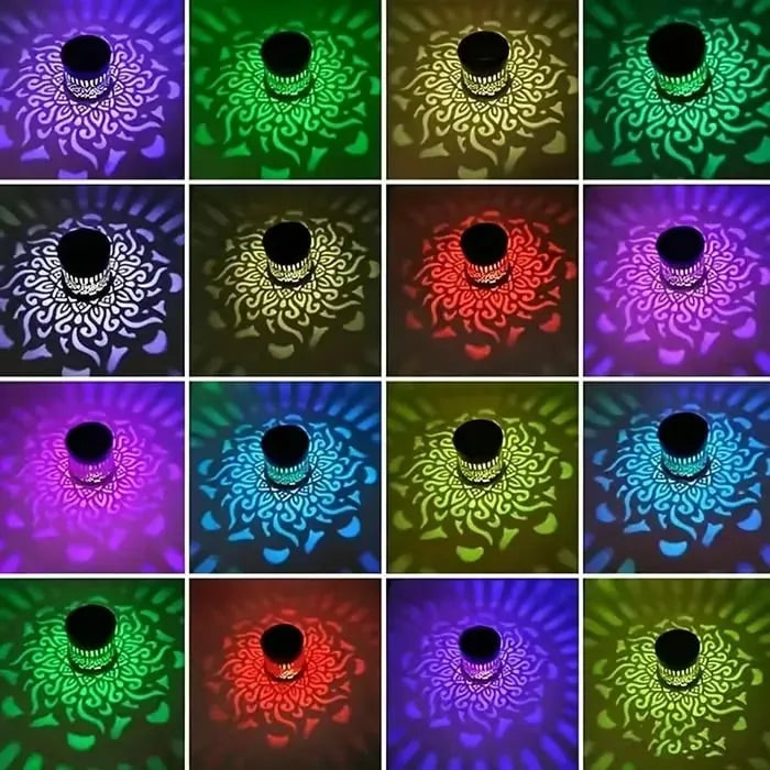 Colourful Solar Mandala Projection Wall Light
