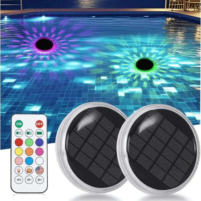 Solar RGB Floating Pool Lights with Remote Control