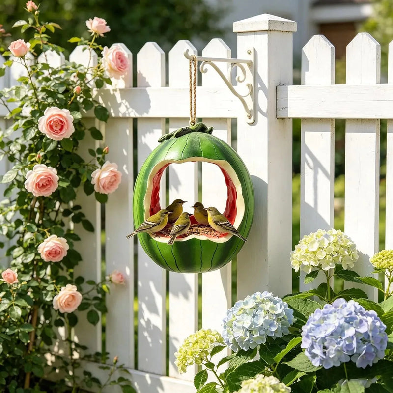 Fruit-Shaped Hanging Bird Feeder for Small Birds