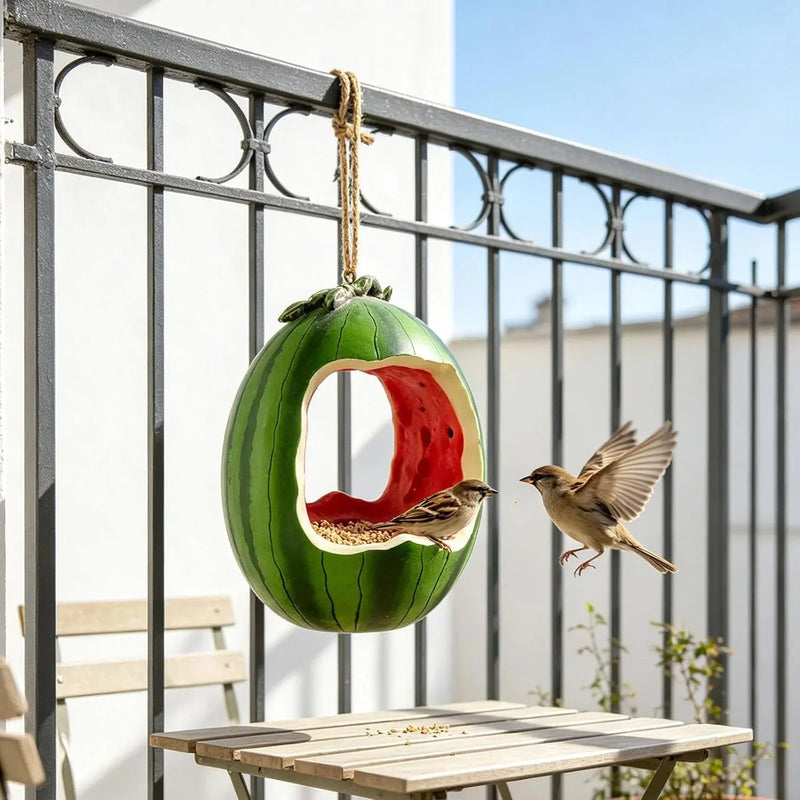 Fruit-Shaped Hanging Bird Feeder for Small Birds