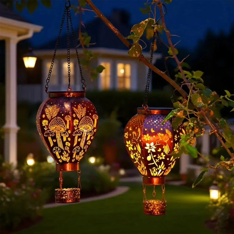 Solar Hot Air Balloon Hanging Garden Lantern