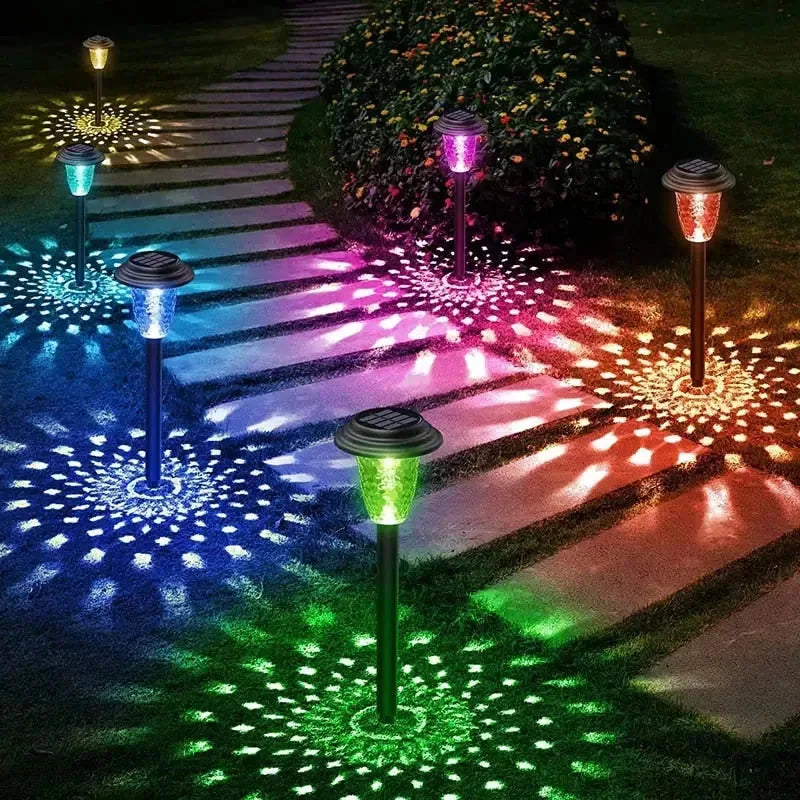 Solar Projection Garden Stake Lights – 2 Pack