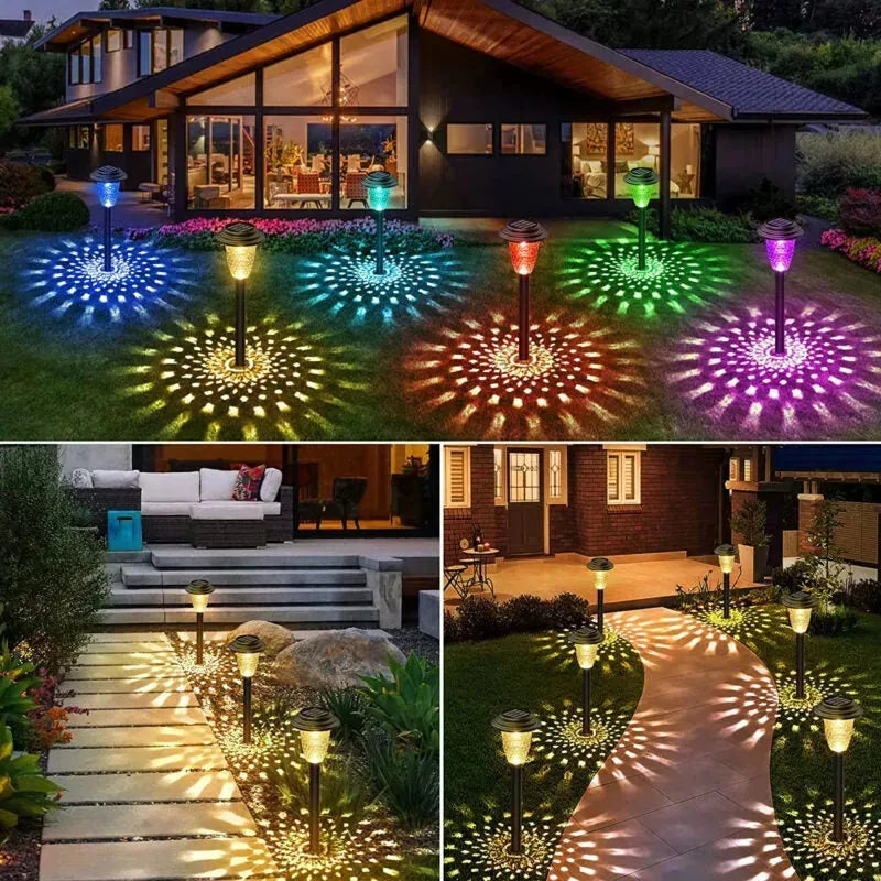 Solar Projection Garden Stake Lights – 2 Pack