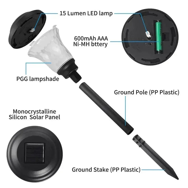 Solar Projection Garden Stake Lights – 2 Pack