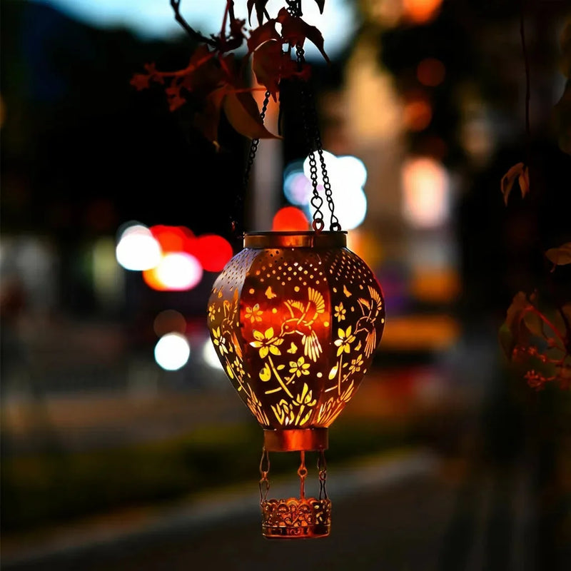 Solar Hot Air Balloon Hanging Garden Lantern