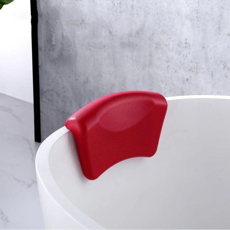 Soft Silicone Bath Pillow with Ergonomic Neck Support