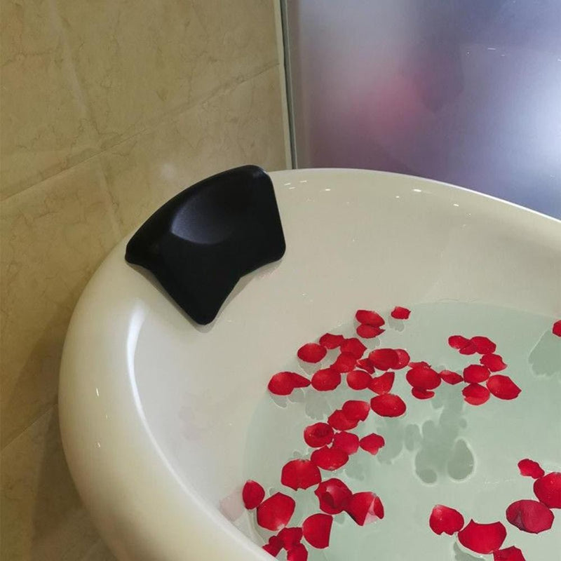 Soft Silicone Bath Pillow with Ergonomic Neck Support