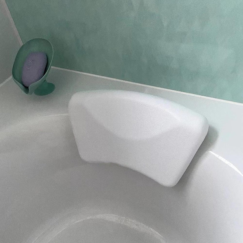 Soft Silicone Bath Pillow with Ergonomic Neck Support