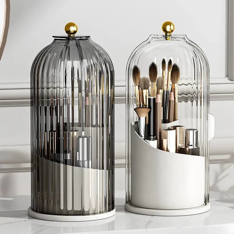 360° Rotating Makeup Organiser with Clear Cover