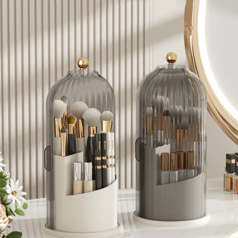 360° Rotating Makeup Organiser with Clear Cover
