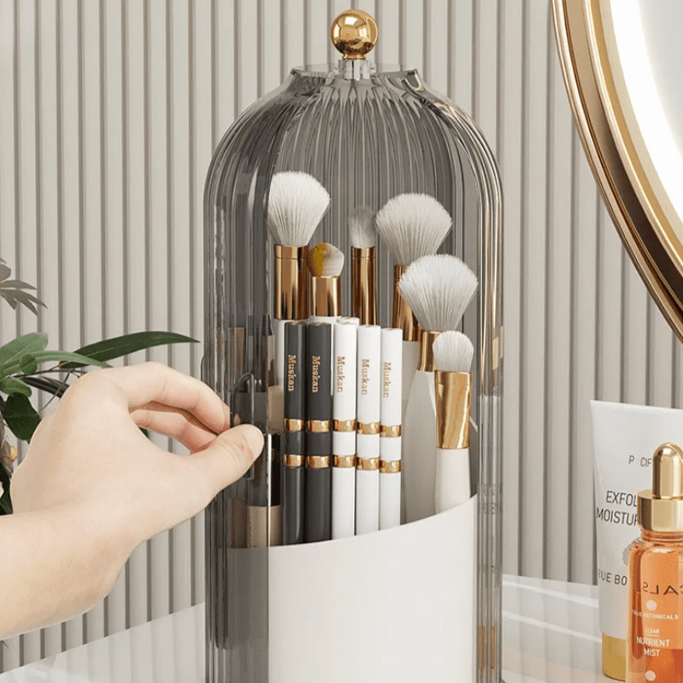 360° Rotating Makeup Organiser with Clear Cover