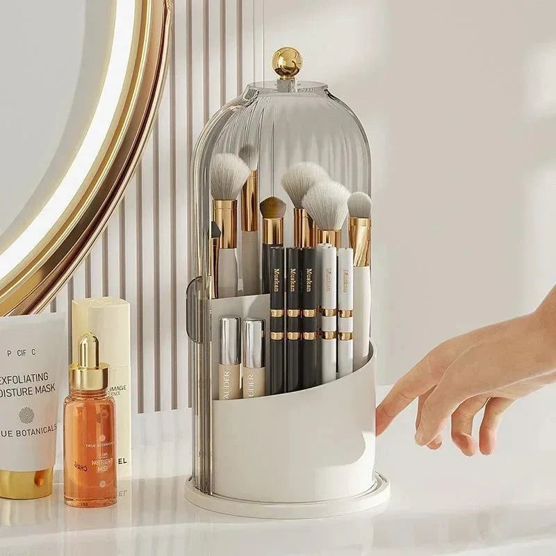 360° Rotating Makeup Organiser with Clear Cover