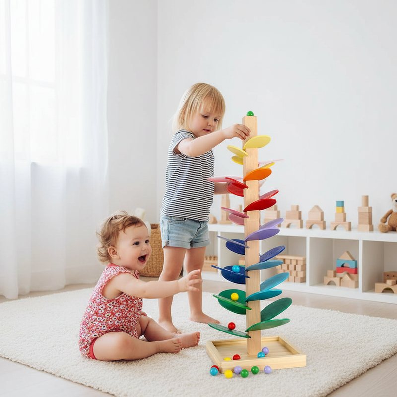 Educational Wooden Play Tree for Children – Motor Skills and Play Fun