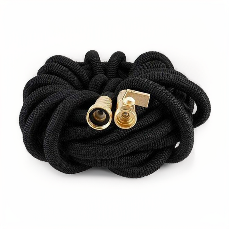 Expandable Garden Hose with Spray Gun - Flexible and Kink-Free