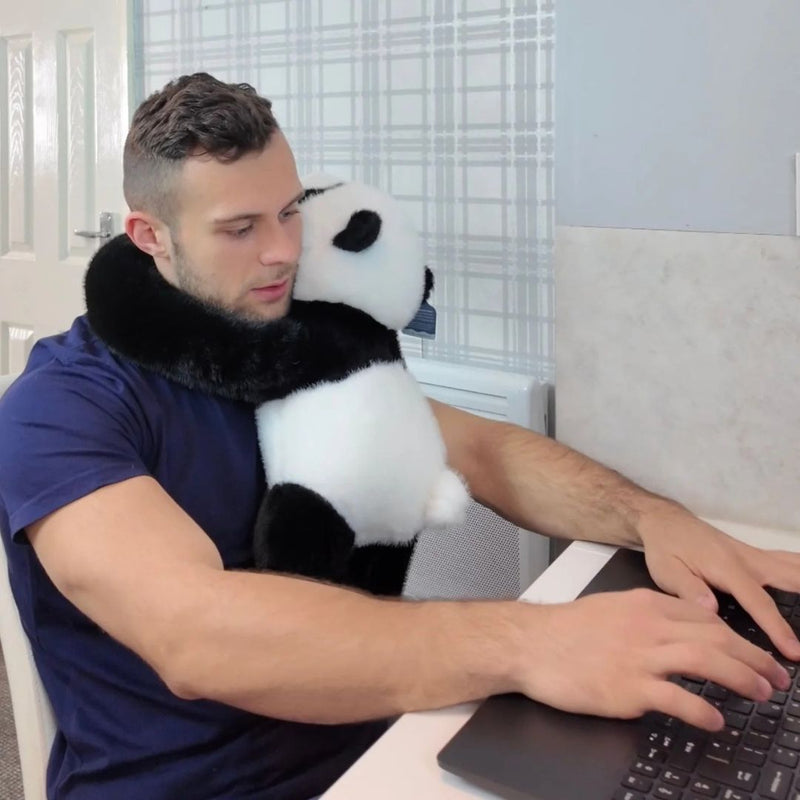 Weighted Panda Plush Toy with Calming Effect for Relaxation and Comfort