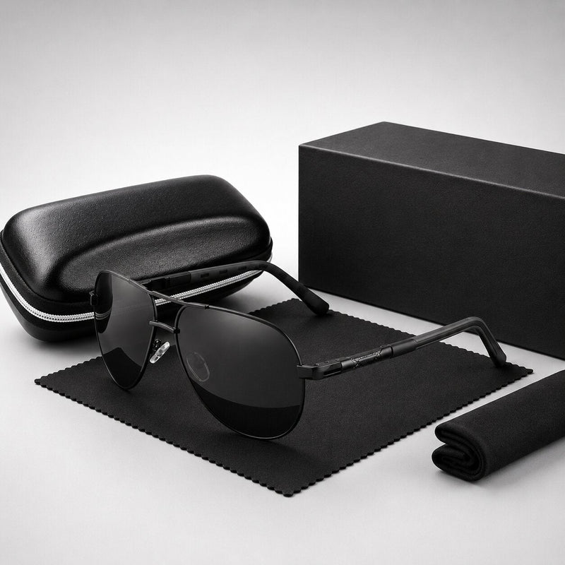 Men’s Polarised Aviator Sunglasses with UV400 Protection