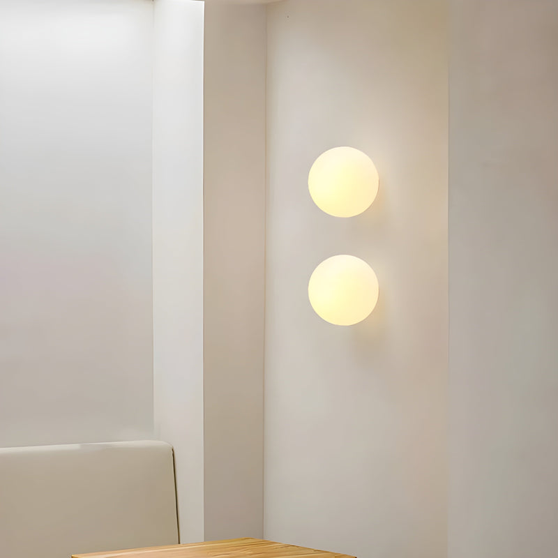 Minimalist Frosted Glass Wall Light with Soft Ambient Glow