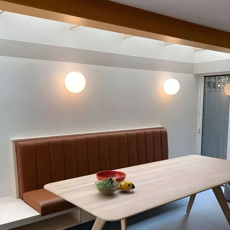 Minimalist Frosted Glass Wall Light with Soft Ambient Glow