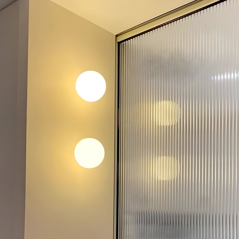 Minimalist Frosted Glass Wall Light with Soft Ambient Glow