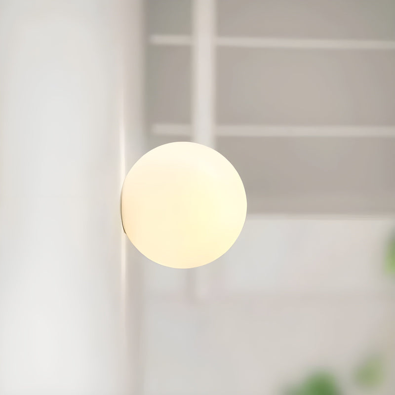 Minimalist Frosted Glass Wall Light with Soft Ambient Glow