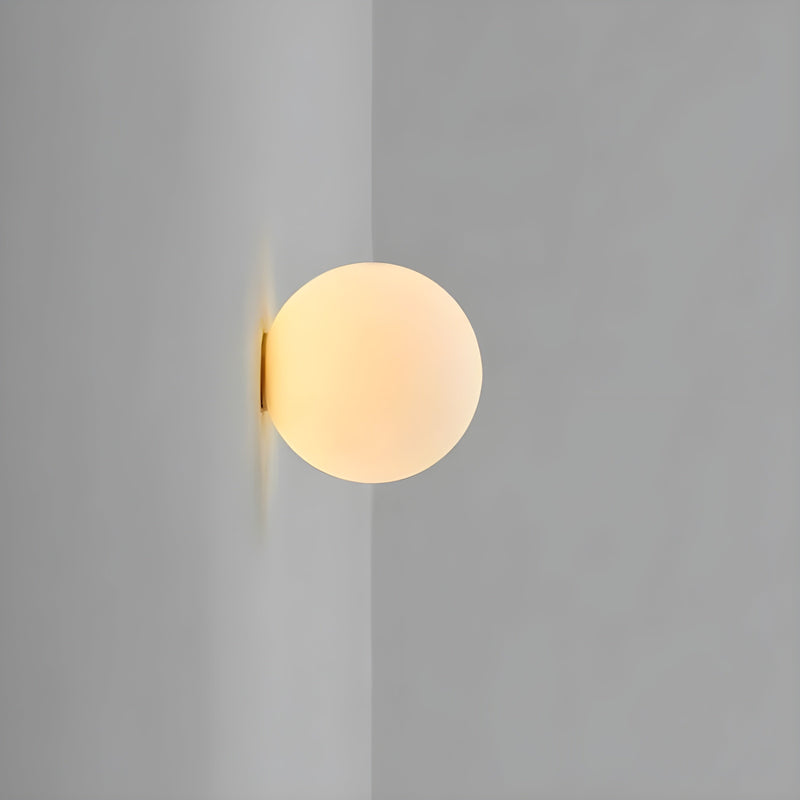Minimalist Frosted Glass Wall Light with Soft Ambient Glow