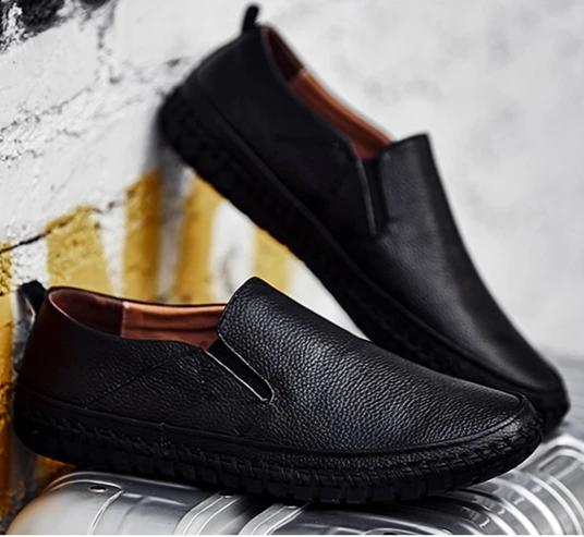 Men's Comfortable Slip-On Shoes with Flexible Sole for Daily Walking Comfort