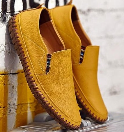 Men's Comfortable Slip-On Shoes with Flexible Sole for Daily Walking Comfort
