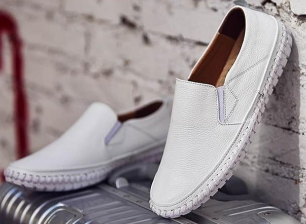 Men's Comfortable Slip-On Shoes with Flexible Sole for Daily Walking Comfort