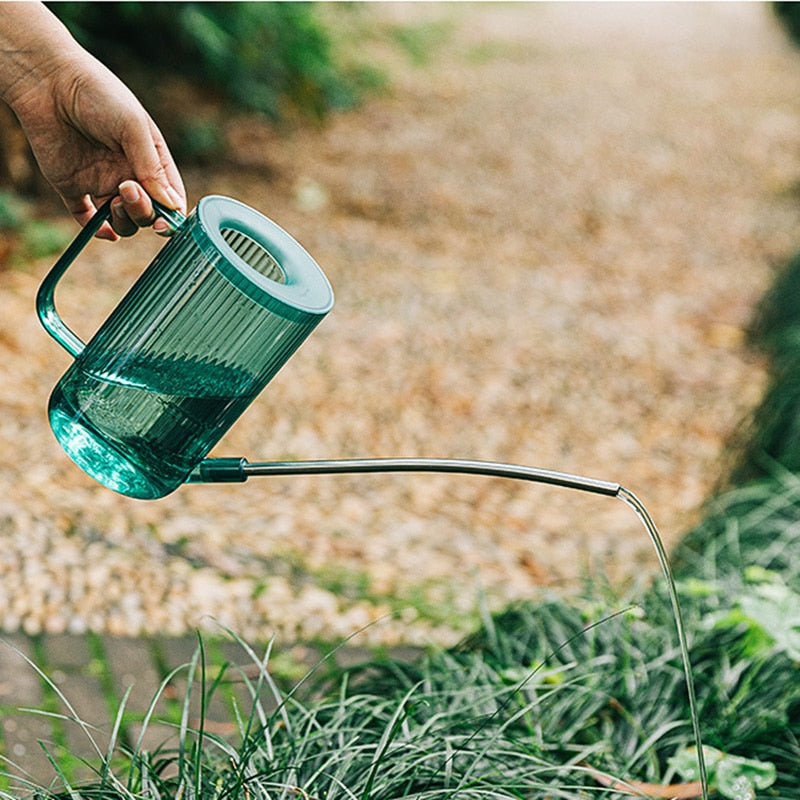 Long Spout Indoor Watering Can with Measuring Scale