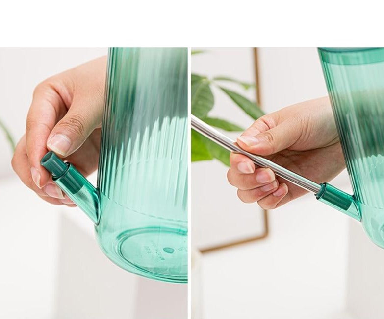 Long Spout Indoor Watering Can with Measuring Scale